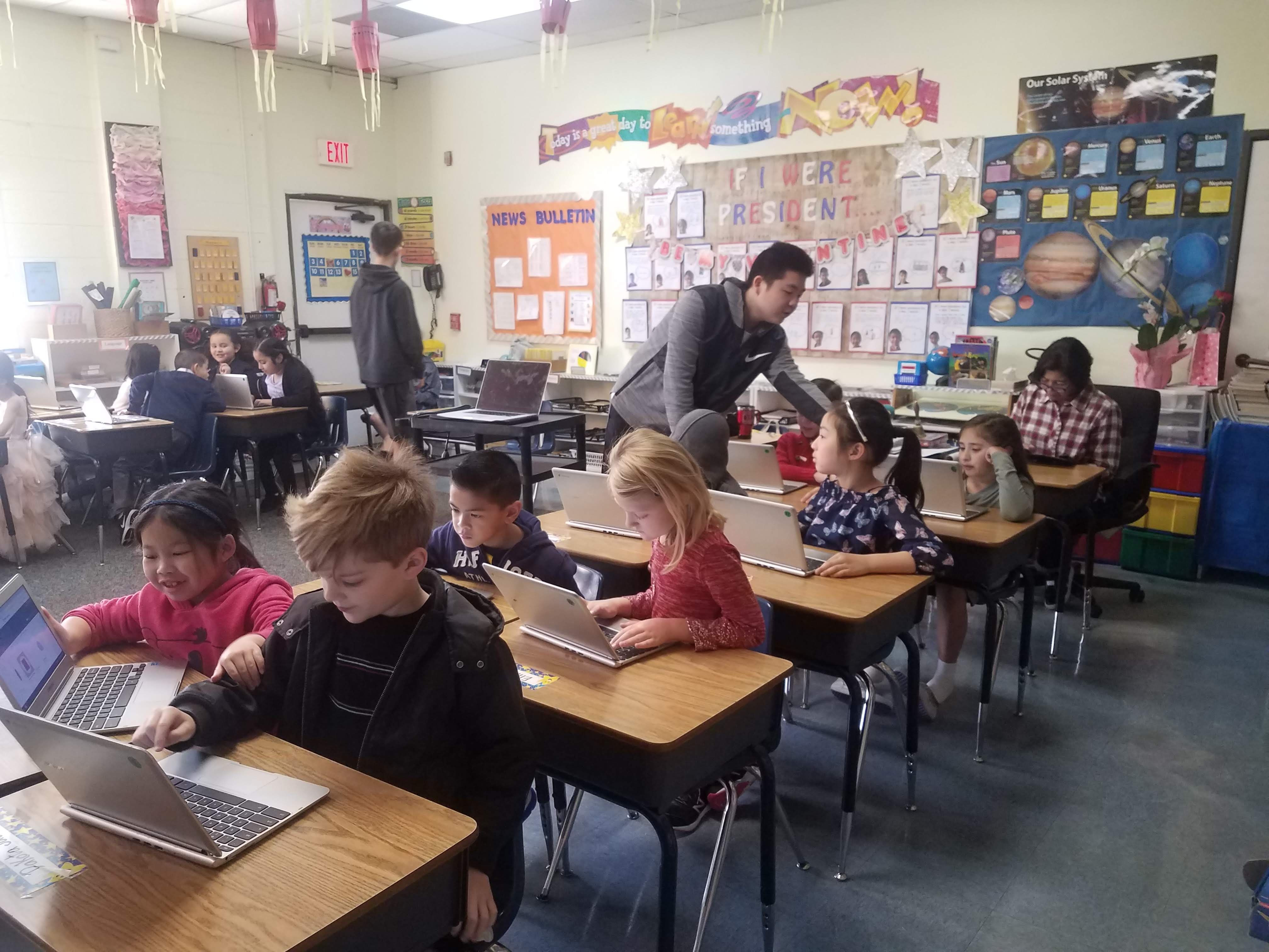 First and Second Graders Learning to Code