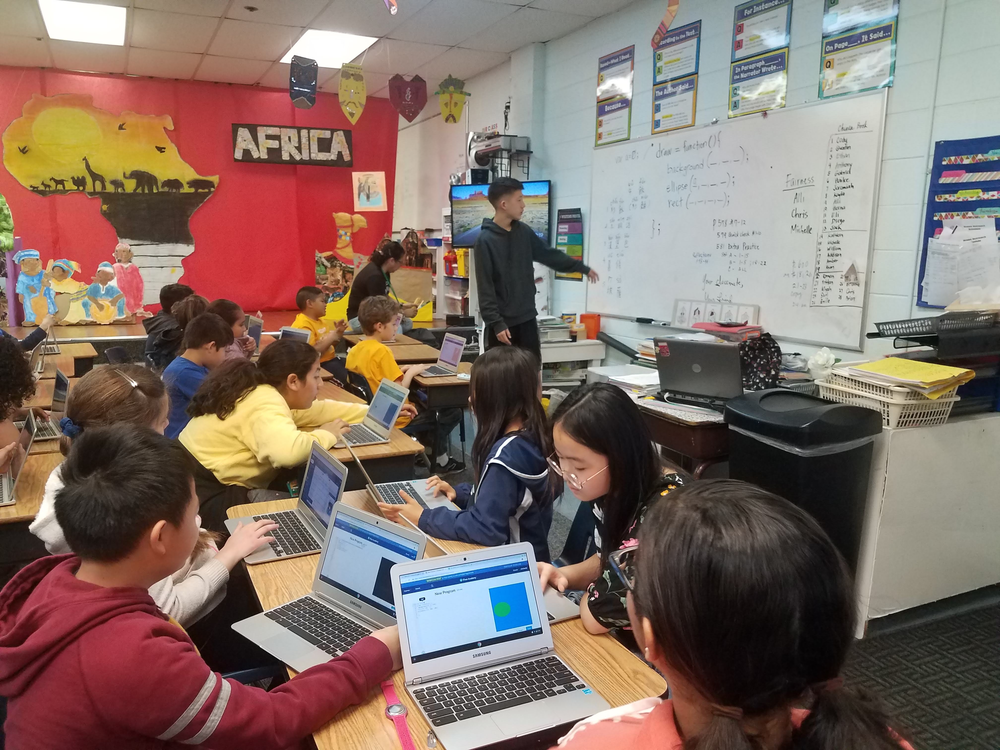 4th – 6th Graders Learning Javascript
