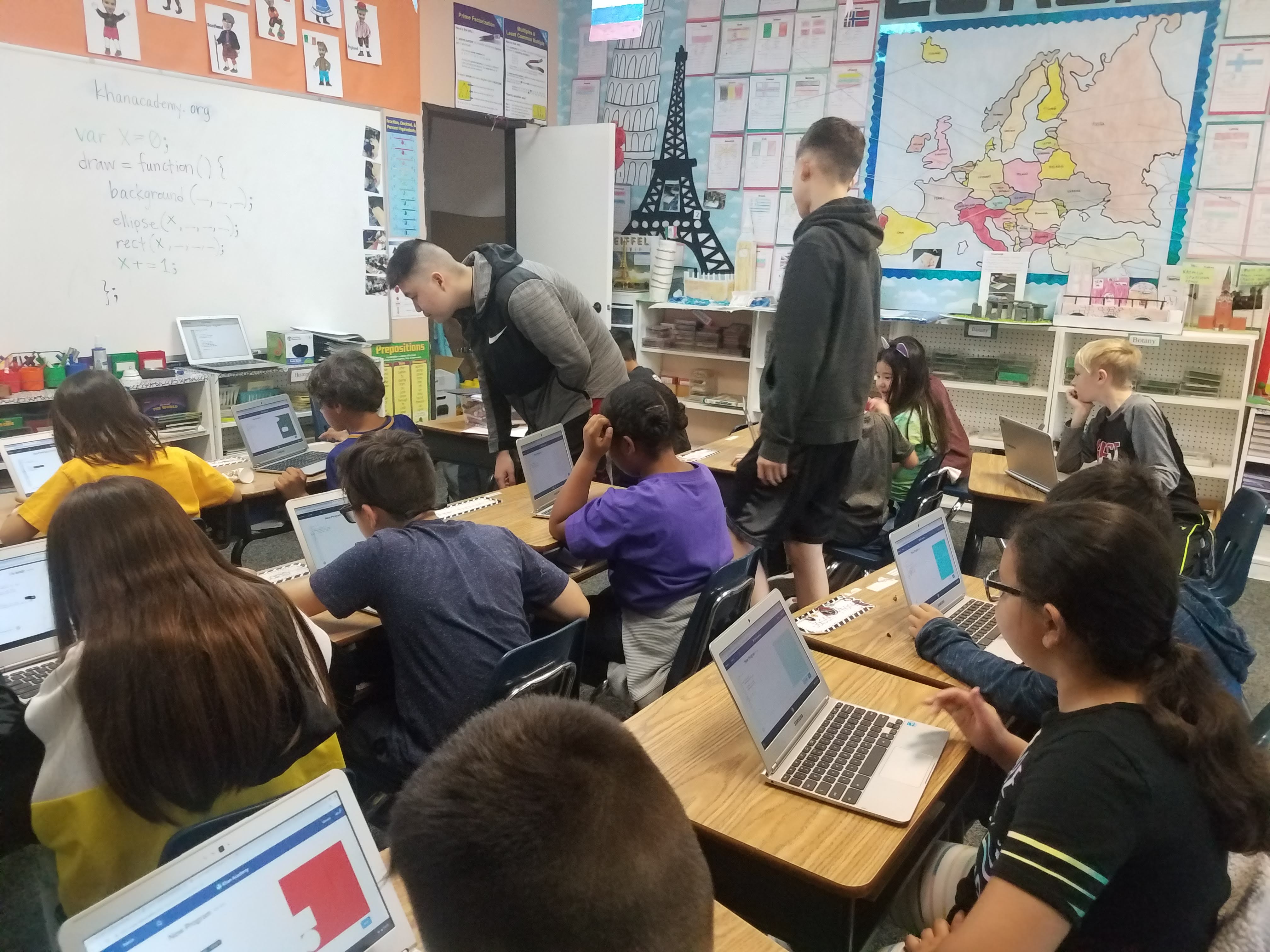 Third Graders Learning Javascript